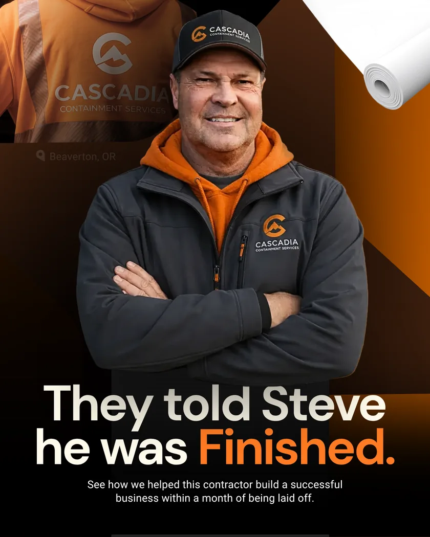 Cascadia owner Steve wearing branded workwear.